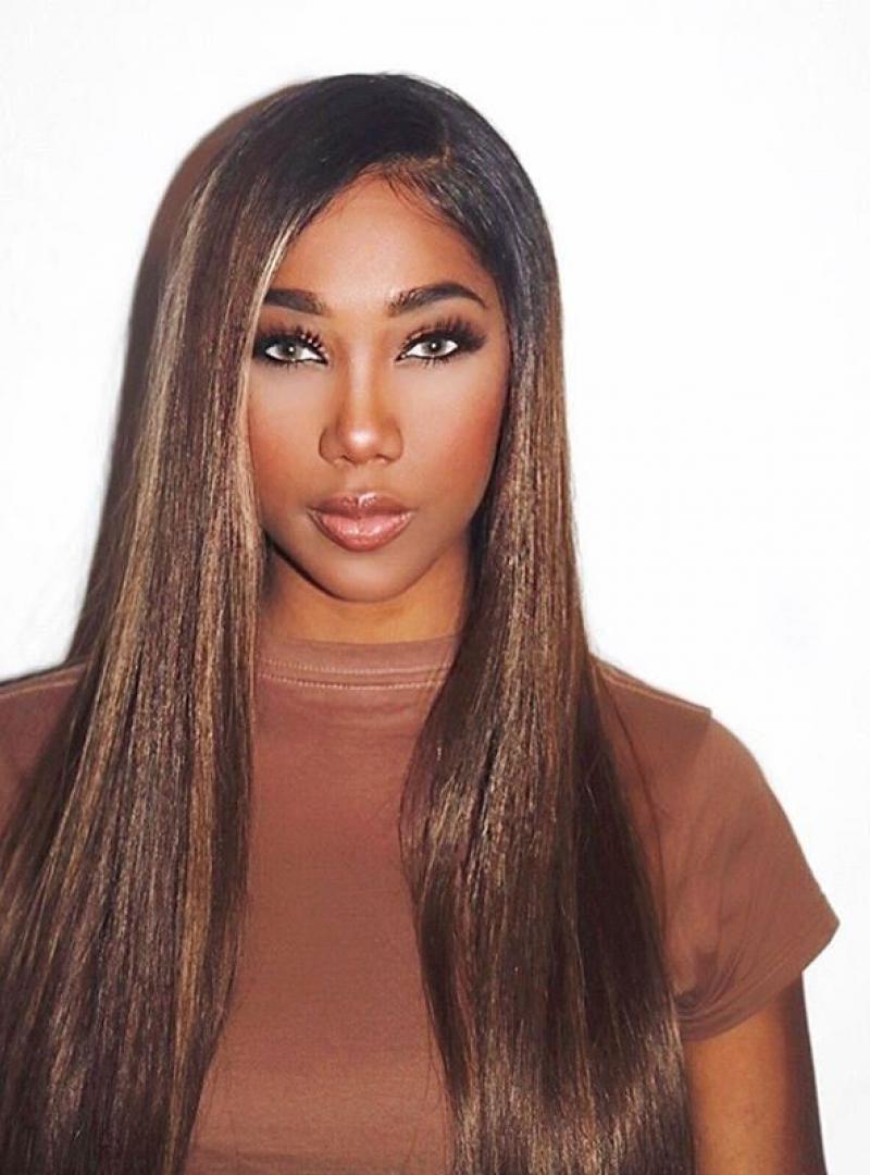 Stock Rihanna Inspired Ombre Full Lace Human Hair Wig With