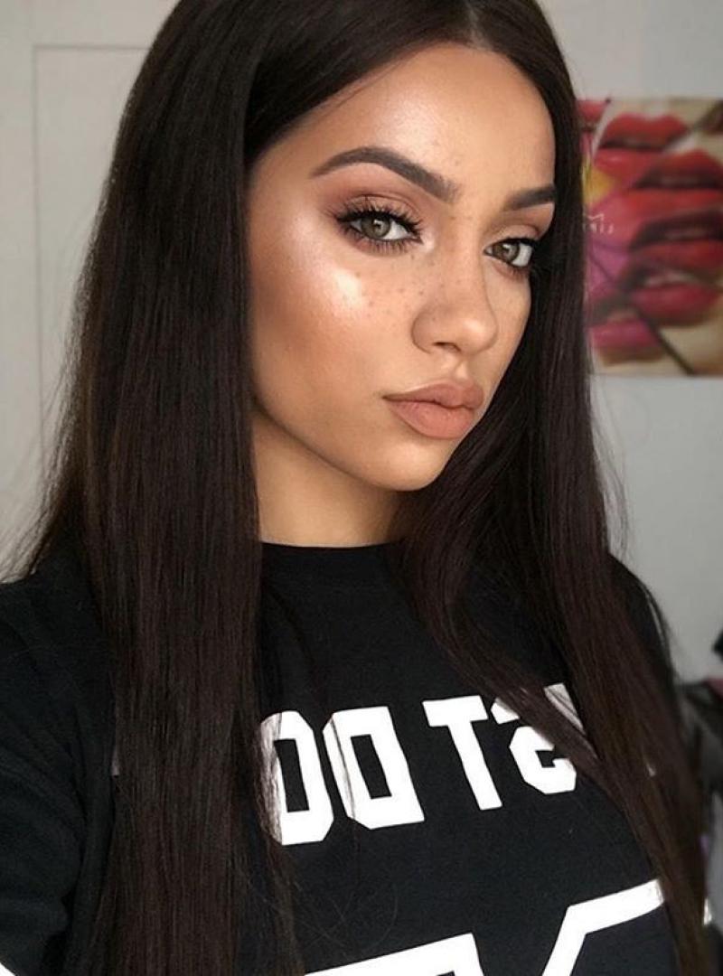 Custom Zendaya Inspired Straight Full Lace Human Hair Wig Sst088