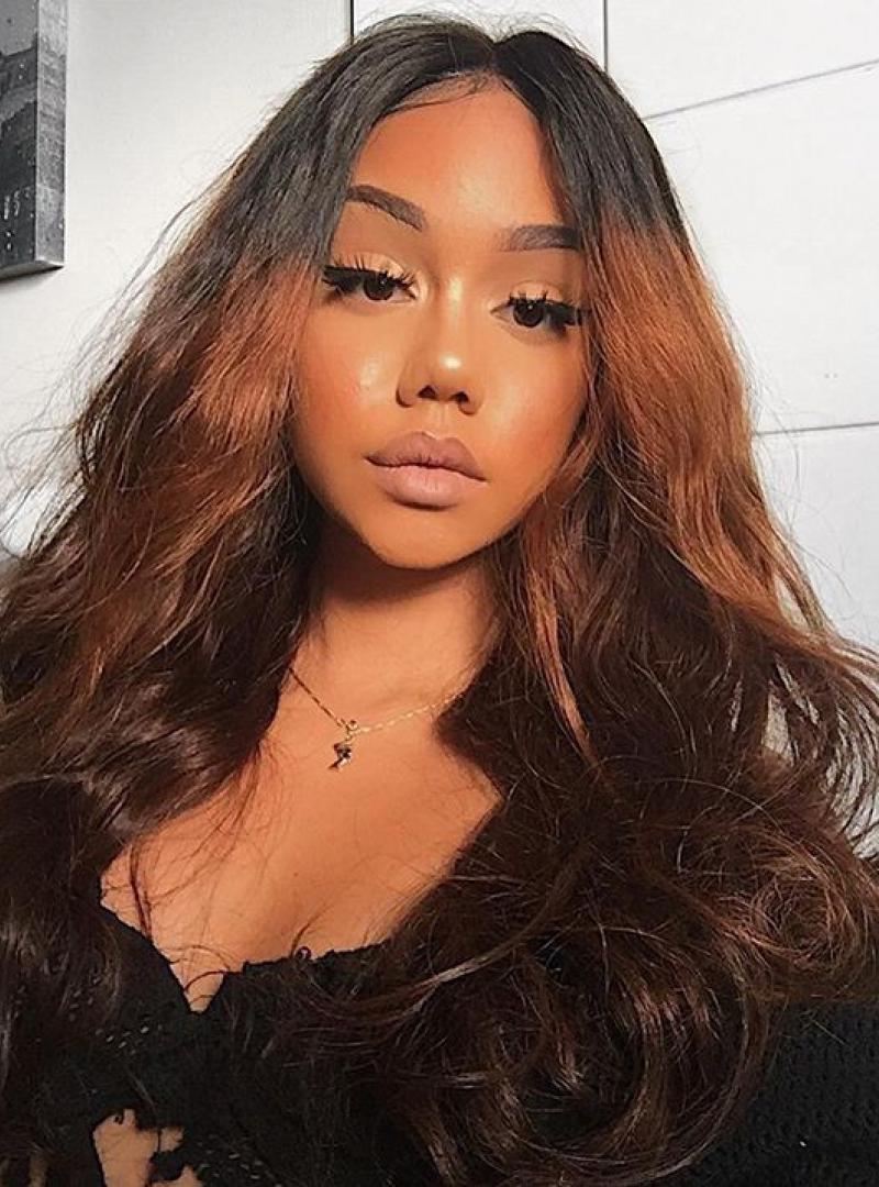 Stock Rihanna Inspired Ombre Full Lace Human Hair Wig With