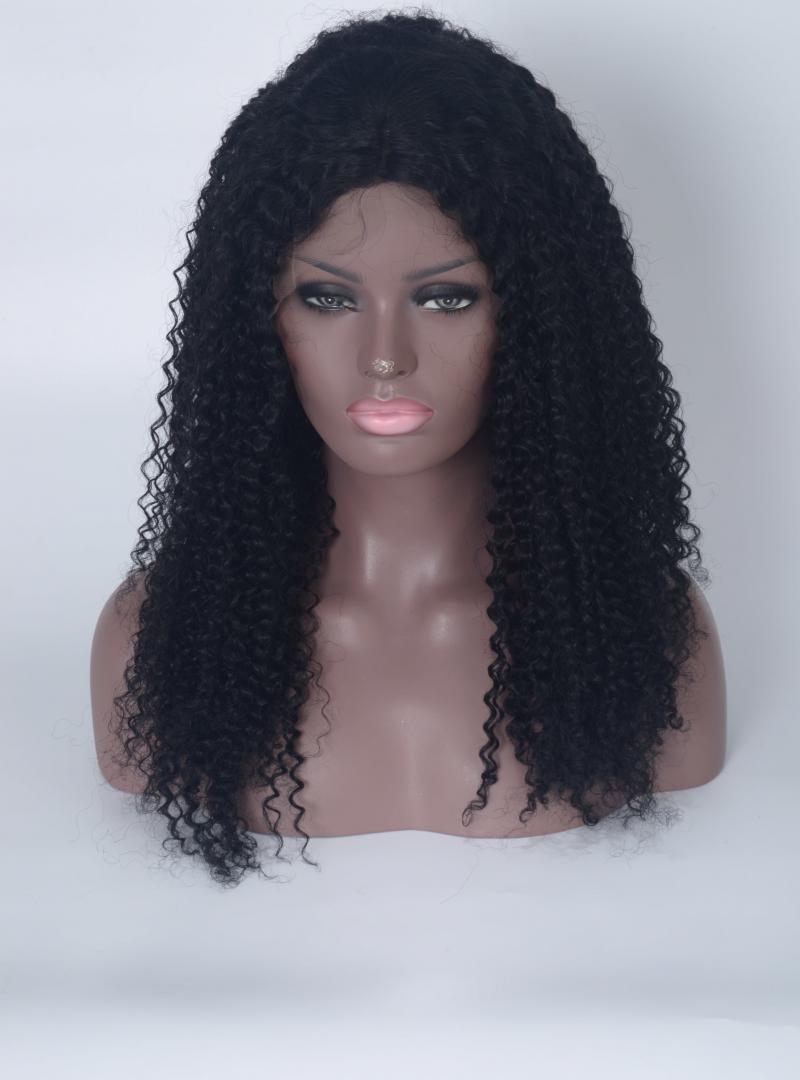 Stock Teyana Taylor Curly Human Hair Full Lace Wig Curly Cc008