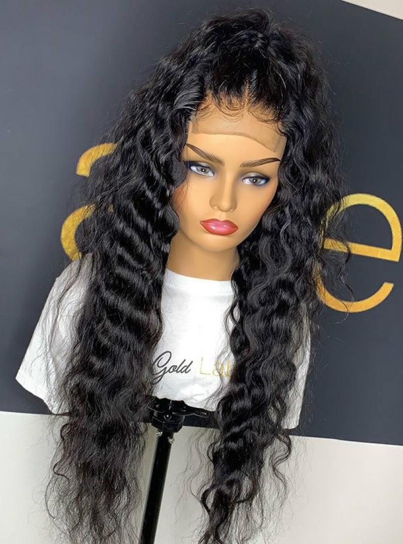CURLY STYLES HUMAN HAIR 4*4 LACE CLOSURE FRONTAL WIG-LW388 - Home -  DivasWigs.com